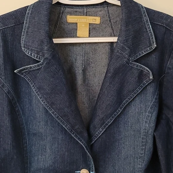 True Vintage 1970s DENIM D GREE Embroidered Denim Western Jacket - Picture 5 of 8